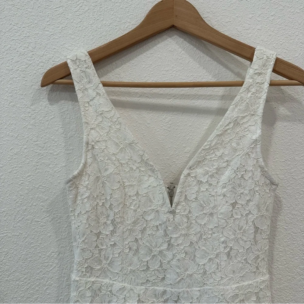 Lulus All My Heart white lace skater dress SzM - Picture 4 of 6